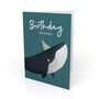 Cute Humpback Whale Birthday Card, thumbnail 1 of 4