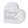 Personalised Leaf Detail Free Standing Heart Ornament, thumbnail 9 of 9