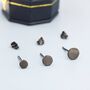 Pair Of Sterling Silver Round Dot Stud Earrings, thumbnail 1 of 12