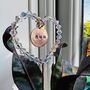 Crystal Heart Remembrance Plant Suncatcher For Mum, thumbnail 1 of 2