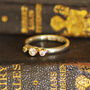 Trilogy Diamond Ring In Silver And 18carat Gold, thumbnail 2 of 4