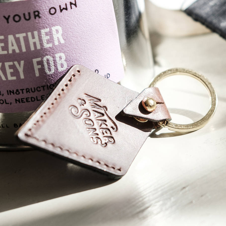 diy leather key fob kit by men's society