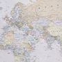 Canvas Classic Map Of The World, thumbnail 3 of 5