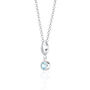 Aquamarine Necklace, March Birthstone, thumbnail 3 of 8