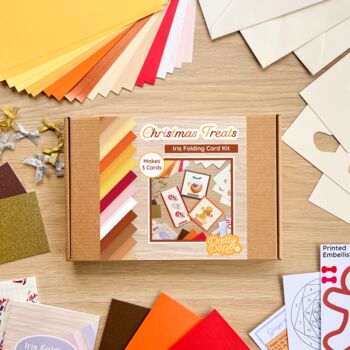 Christmas Treats Card Making Kit | Beginner Iris Fold, 5 of 7