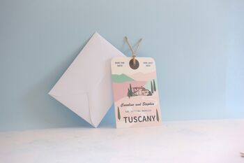 Tuscany Save The Date Luggage Tag, 3 of 7