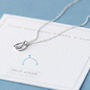 Wishbone Sterling Silver Necklace, thumbnail 4 of 12