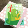 Frog 4th Birthday Card, thumbnail 5 of 5