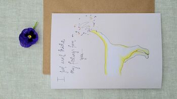 'Waggy Tail' Blank Greeting Card, 2 of 2