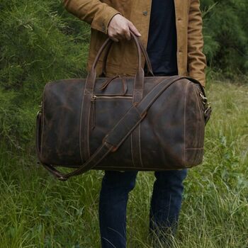 Leather Duffel Oversized, 2 of 12