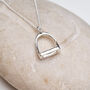 Silver Stirrup Necklace, thumbnail 1 of 2