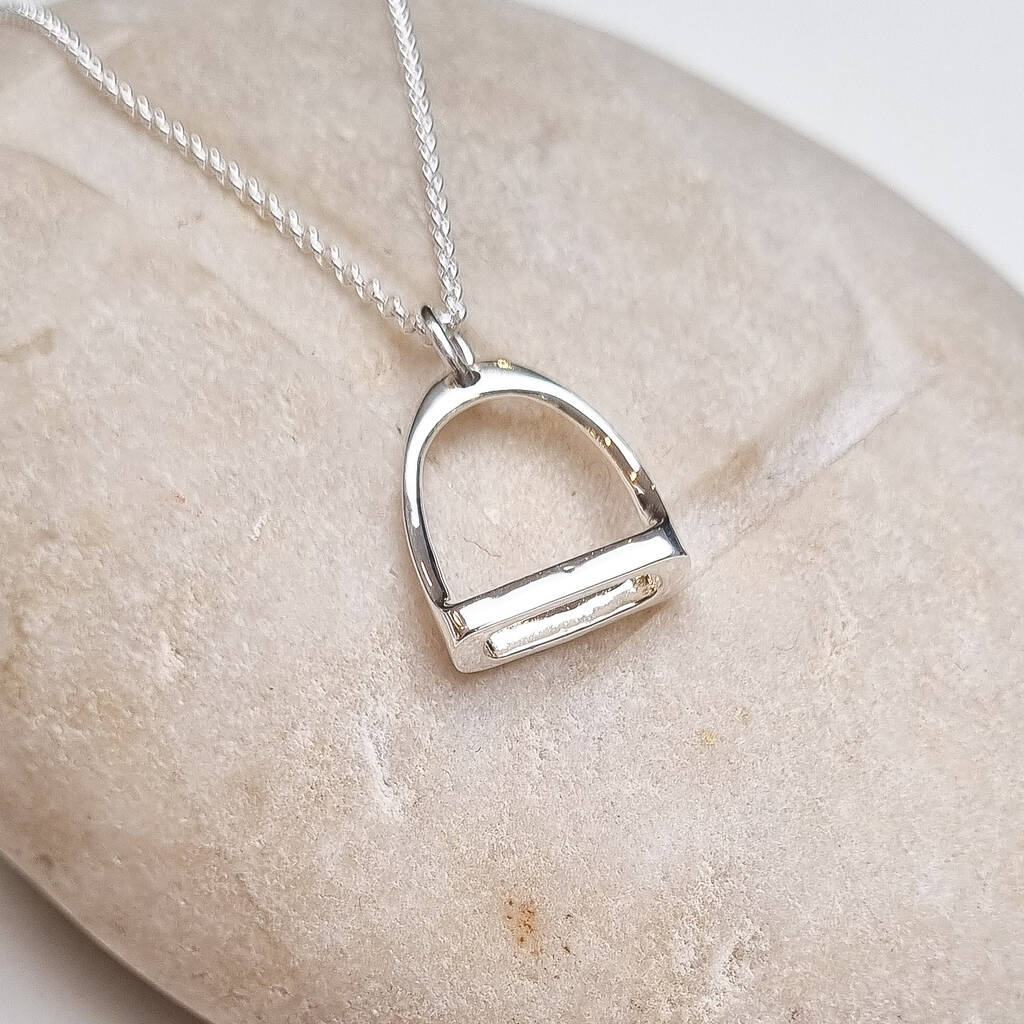 Silver Stirrup Necklace, 1 of 2
