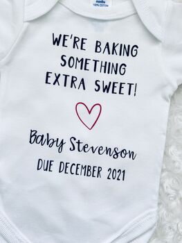 Baby Announcement | We're Baking Something Extra Sweet, 8 of 8