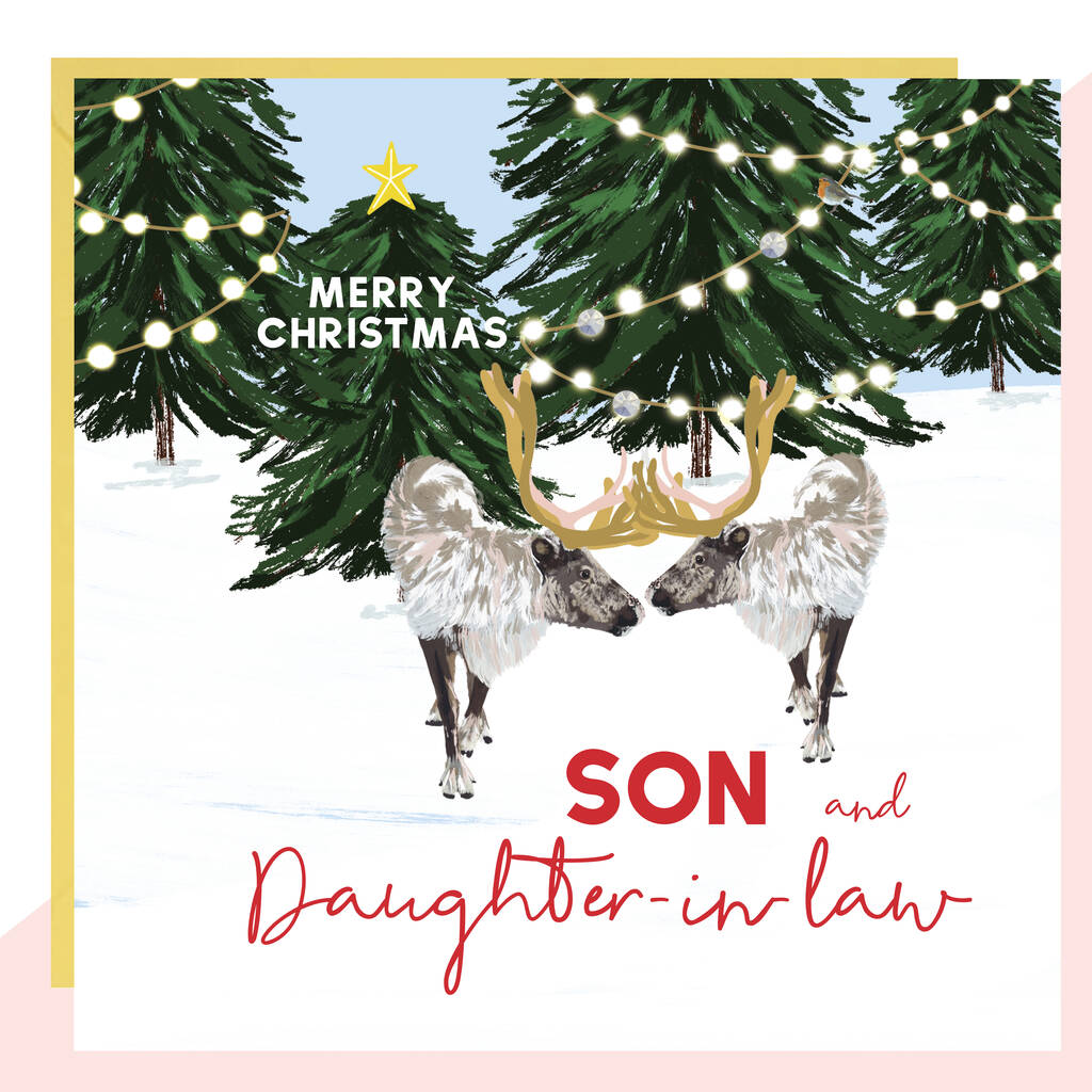 'Son And Daughter In Law' Christmas Card