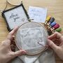 Personalised Hand Embroidery Picture Frame Craft Kit, thumbnail 1 of 4