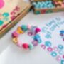 Personalised Butterfly And Flower Wooden Bead Making Kit, thumbnail 6 of 9