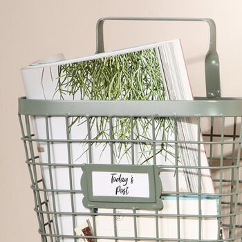 Vintage Metal Wall Storage Basket Collection, 4 of 7