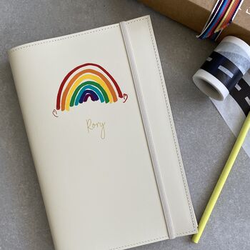 Personalised Refillable A5 Rainbow Notebook, 2 of 4