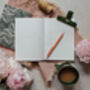 A5 Lay Flat Soft Pink Leopard Print Notebook Journal, thumbnail 5 of 9