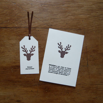 Reindeer Christmas Card, 2 of 3