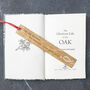 Personalised Gift Oak Bookmark Inspired By Nature, thumbnail 5 of 11