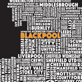 Personalised UK Football Map, 4 of 4