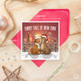 Furry Tale Cute Christmas Card New York Wife Husband, thumbnail 3 of 4