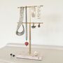 Marble And Gold Jewellery Stand, thumbnail 1 of 5