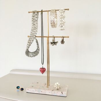 Marble And Gold Jewellery Stand, 2 of 5
