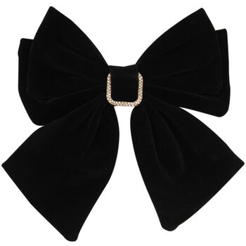 Velvet Hair Bow With Crystal Detail, 3 of 4