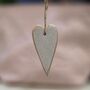 Glittered Wooden Heart Hanging Decoration, thumbnail 1 of 2