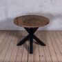 Clyde Ash Solid Wood Round Dining Table, thumbnail 3 of 6