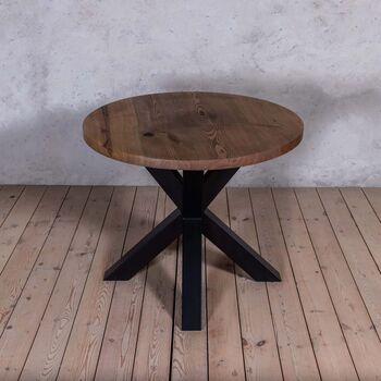 Clyde Ash Solid Wood Round Dining Table, 3 of 6