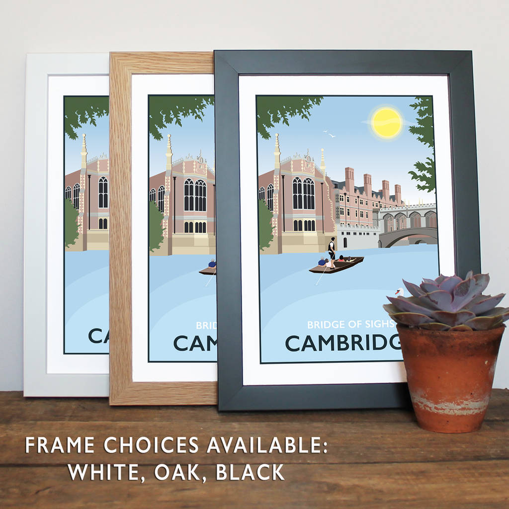 bridge of sighs, cambridge print by tabitha mary | notonthehighstreet.com