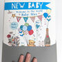 Personalised Big New Baby Boy Card, thumbnail 1 of 4