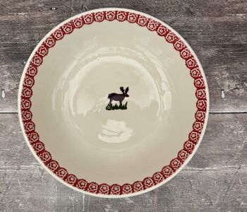 Reindeer Patterned Serving Bowl, 28cm, 3 of 3