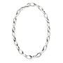 Silver Necklace In Elegant Marquise Chain, thumbnail 1 of 2
