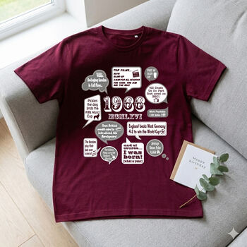 'Events Of 1966' Bespoke 60th Birthday Gift T Shirt, 5 of 12