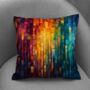 Nocturnal Lights Hand Made Poly Linen Cushions, thumbnail 5 of 8