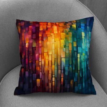 Nocturnal Lights Hand Made Poly Linen Cushions, 5 of 8