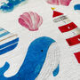 Whale And Lighthouse Themed Cushion Cover, thumbnail 6 of 7