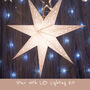 White Paper Star Lantern Kit With Usb Powered LED Light, thumbnail 1 of 5