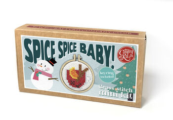Spice Spice Baby! Christmas Mini Matchbox Cross Stitch Kit, 2 of 5