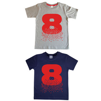 Age Number Kids T Shirt, 10 of 12