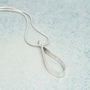 Personalised Silver Secret Message Droplet Necklace, thumbnail 3 of 5