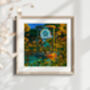 Surreal Science Fantasy Hourglass Square Art Print, thumbnail 4 of 6