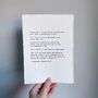A5 Personalised Custom 1930's Typewriter Print, thumbnail 1 of 5