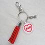 Personalised Valentine Keyring And Bag Charm, thumbnail 1 of 8