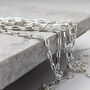 Sterling Silver Open Link Chain Bracelet, thumbnail 4 of 9