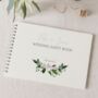 Personalised Lilac Floral Wedding Guest Book, thumbnail 2 of 8